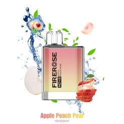 Elux Vapes Bulk - Elux Firerose Nova 600パフの使い捨てベイプ リンゴ桃梨 802XH20