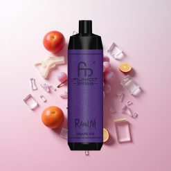 RandM Fumot Shisha 10000パフ ディスポーザブルベイプ グレープアイス 18mlプレフィル 850mAh