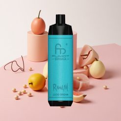 RandM Fumot Shisha 10000パフ ディスポーザブルベイプ ルシッドドリーム(18mlプレフィルド、850mAhバッテリー)