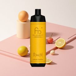 RandM Fumot Shisha 10000パフ ディスポーザブルベイプ レモン&チェリー 18mlプレフィルド