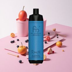 RandM Fumot Shisha 10000パフ ブルーベリーバブルガム 18mlプレフィル 850mAhバッテリー