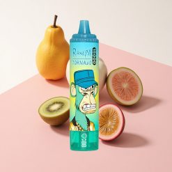 RandM Fumot Tornado 15000 Puffs キウイパッションフルーツグアバ 25ml USB Type-C充電