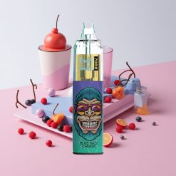 RandM Fumot Tornado 7000 ブルーレズチェリー 14ML Eリキッド メッシュコイル