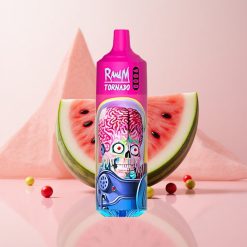 RandM Fumot Tornado 9000 Puffs スイカ味スキットルズ 850mAh充電式 18mL