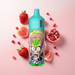 RandM Fumot Tornado 9000 Puffs ストロベリーザクロ (メッシュコイル & 18mL)