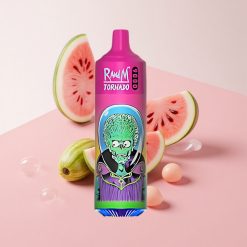 RandM Fumot Tornado 9000 Puffs メロンバブルガム 18mL 850mAh 充電可能