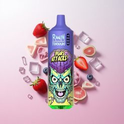 RandM Fumot Tornado 9000 Puffs リチャージャブル850mAhバッテリー＆18mLメッシュコイル ブルーベリーアイス