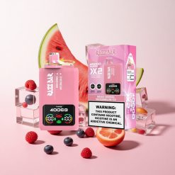 Razz Bar 40000 Puffs ディスポーザブルベイプ ミックスベリー&ウォーターメロンアイス 1.0Ohm 2メッシュコイル 650Mahバッテリー