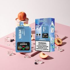 Razz Bar 40000 Puffs ピーチアイス&ブルーベリーアイス 1.0Ohm 2メッシュコイル 650mAhバッテリー