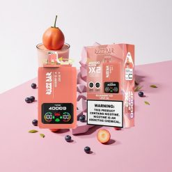 Razz Bar 40000 Puffs 使い捨てベイプ ブルーベリーアイス_Love 66 パワースクリーンディスプレイ 1.0オーム 2メッシュコイル