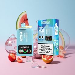 Razz Bar 40000 Puffs 使い捨てベイプ ブルーレズアイス-ストロベリーメロンバブルガム 1.0オーム 2メッシュコイル 650mAhバッテリー