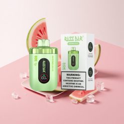 Razz Bar 50K Puffs ディスポーザブルベイプ スイカアイス 1.0オームメッシュコイル 2%ニコチン