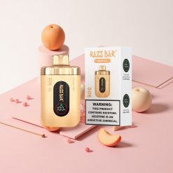 Razz Bar 50K Puffs ピーチアイス 1.0オームメッシュコイル タイプC充電式