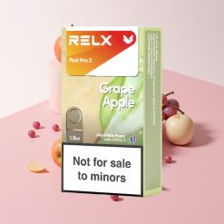 RELX Pod Pro 2 グレープアップル 0%ニコチン 1.9ml 600パフ 3電圧調整